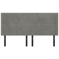 vidaXL Headboard with Ears Light Gray 72