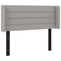 vidaXL Headboard with Ears Light Gray 40.6