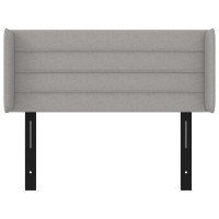 vidaXL Headboard with Ears Light Gray 40.6