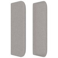 vidaXL Headboard with Ears Light Gray 40.6