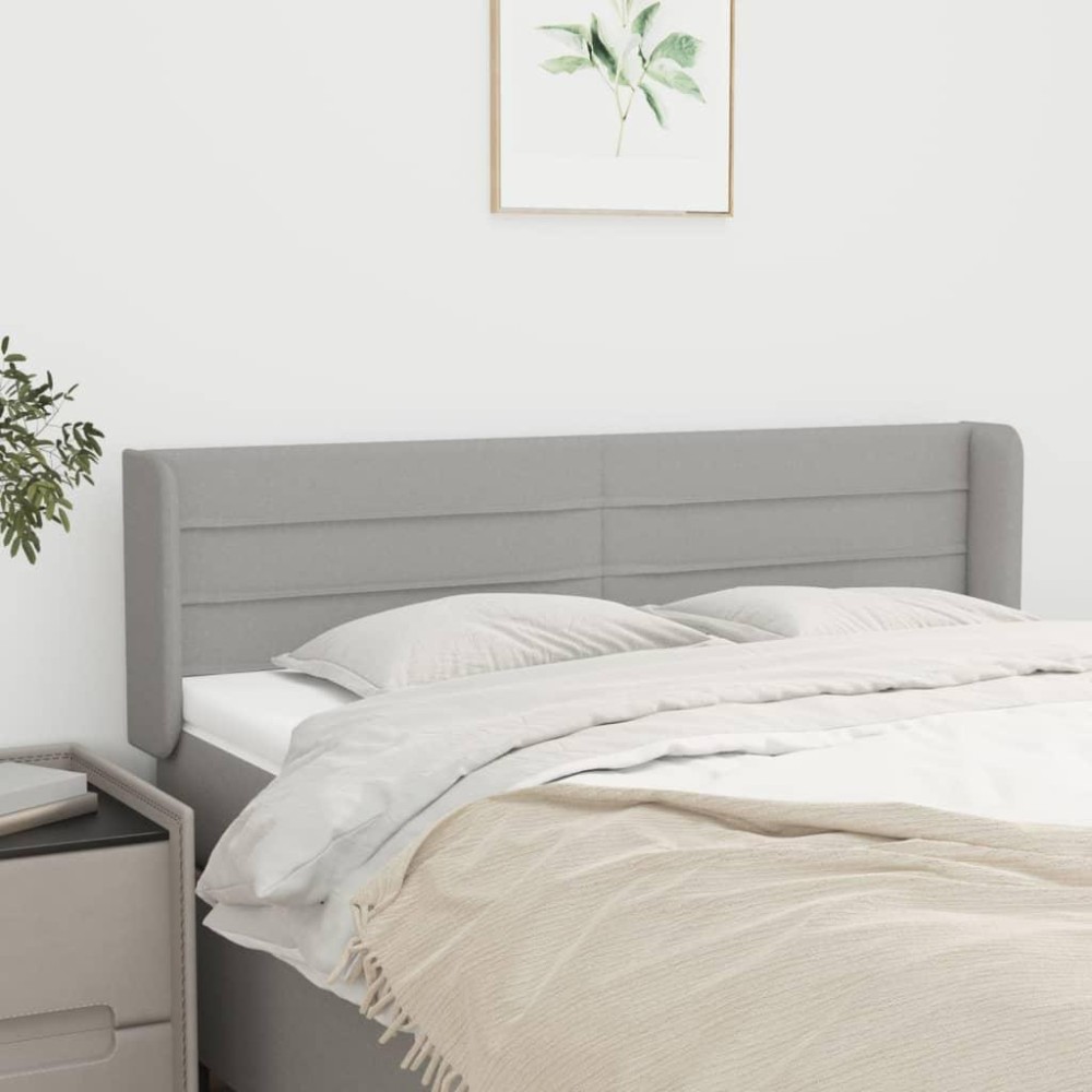 vidaXL Headboard with Ears Light Gray 57.9