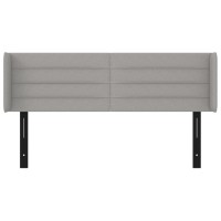 vidaXL Headboard with Ears Light Gray 57.9