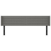 vidaXL Headboard with Ears Dark Gray 64.2