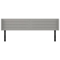 vidaXL Headboard with Ears Light Gray 79.9