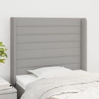 vidaXL Headboard with Ears Light Gray 40.6