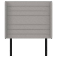 vidaXL Headboard with Ears Light Gray 40.6