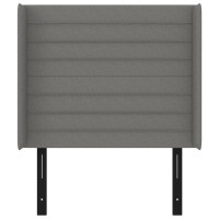 vidaXL Headboard with Ears Dark Gray 40.6