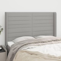 vidaXL Headboard with Ears Light Gray 57.9