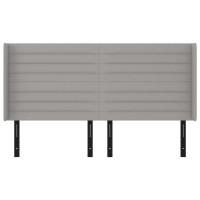 vidaXL Headboard with Ears Light Gray 64.2