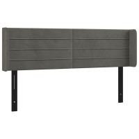 vidaXL Headboard with Ears Dark Gray 57.9