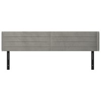 vidaXL Headboard with Ears Light Gray 64.2