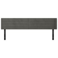 vidaXL Headboard with Ears Dark Gray 64.2