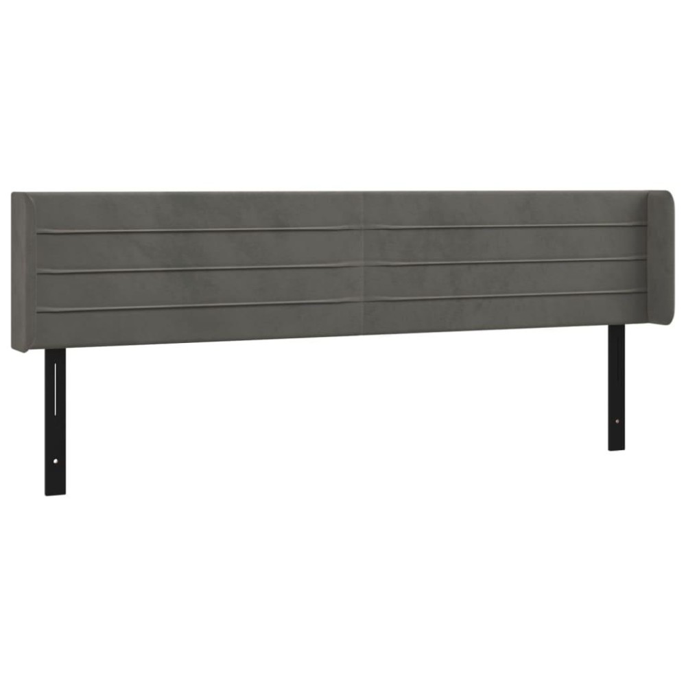 vidaXL Headboard with Ears Dark Gray 79.9