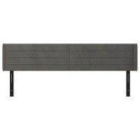 vidaXL Headboard with Ears Dark Gray 79.9