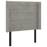 vidaXL Headboard with Ears Light Gray 40.6