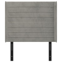 vidaXL Headboard with Ears Light Gray 40.6