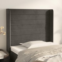 vidaXL Headboard with Ears Dark Gray 40.6