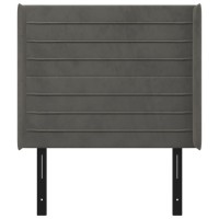 vidaXL Headboard with Ears Dark Gray 40.6