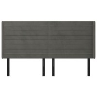 vidaXL Headboard with Ears Dark Gray 64.2