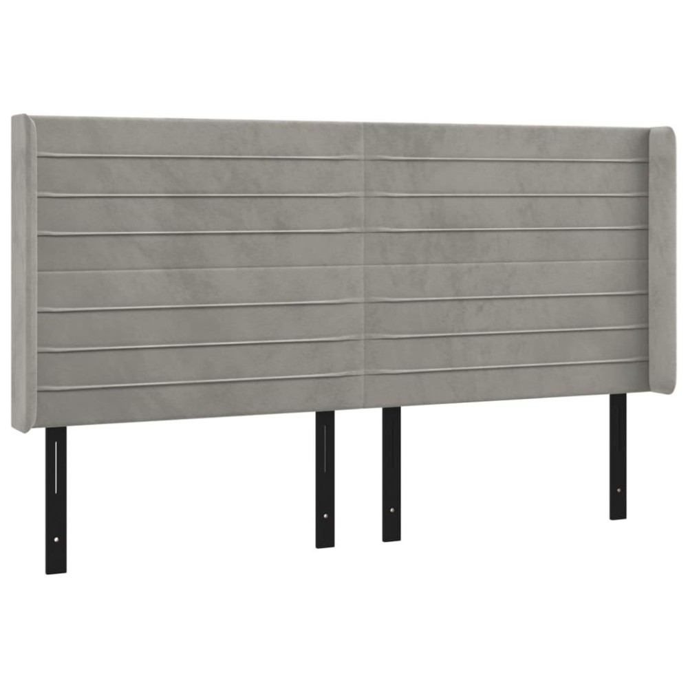 vidaXL Headboard with Ears Light Gray 72