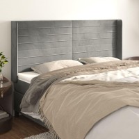 vidaXL Headboard with Ears Light Gray 72