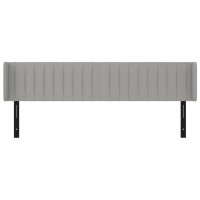 vidaXL Headboard with Ears Light Gray 64.2