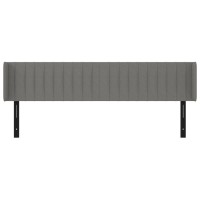 vidaXL Headboard with Ears Dark Gray 64.2