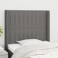 vidaXL Headboard with Ears Dark Gray 40.6