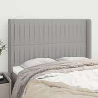 vidaXL Headboard with Ears Light Gray 57.9