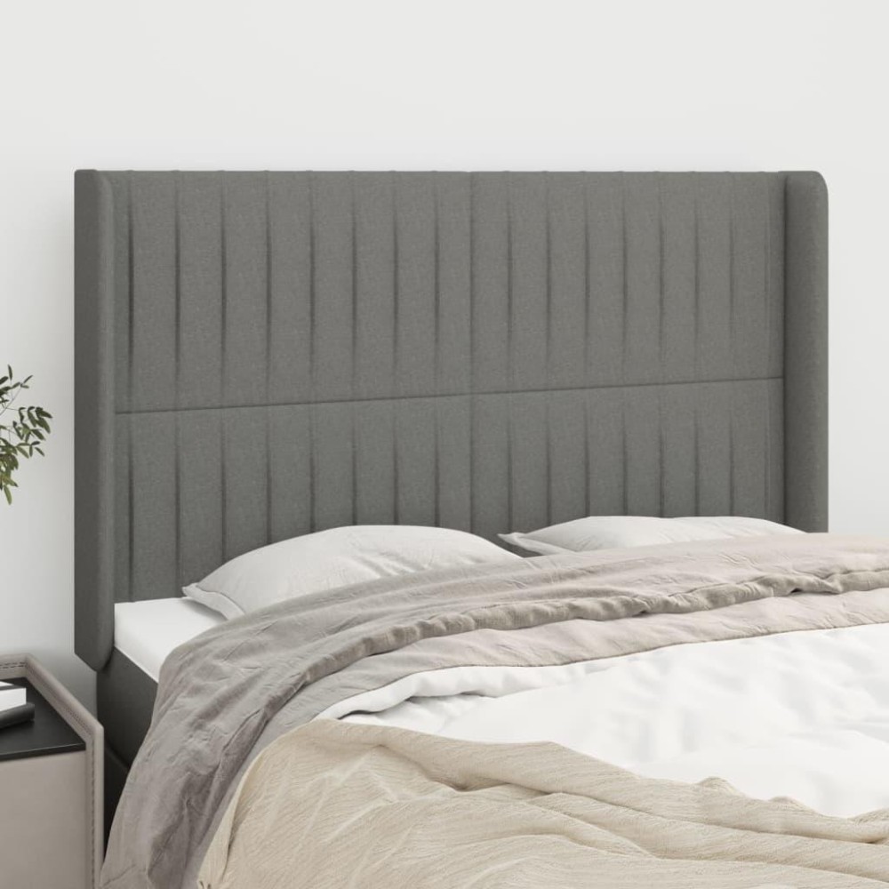 vidaXL Headboard with Ears Dark Gray 57.9