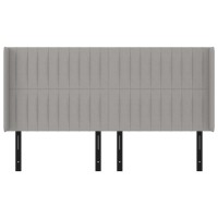 vidaXL Headboard with Ears Light Gray 64.2