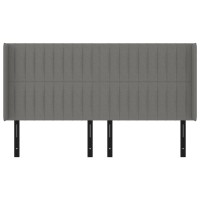 vidaXL Headboard with Ears Dark Gray 64.2