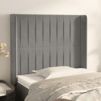 vidaXL Headboard with Ears Light Gray 40.6