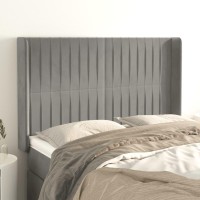 vidaXL Headboard with Ears Light Gray 57.9