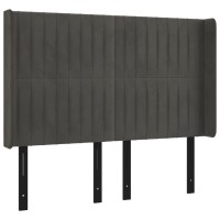 vidaXL Headboard with Ears Dark Gray 57.9