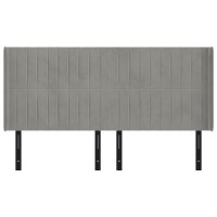 vidaXL Headboard with Ears Light Gray 64.2