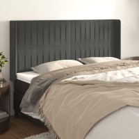 vidaXL Headboard with Ears Dark Gray 64.2