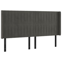 vidaXL Headboard with Ears Dark Gray 64.2