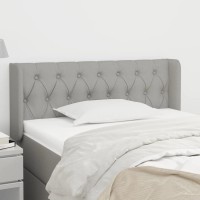 vidaXL Headboard with Ears Light Gray 40.6