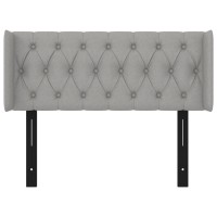 vidaXL Headboard with Ears Light Gray 40.6