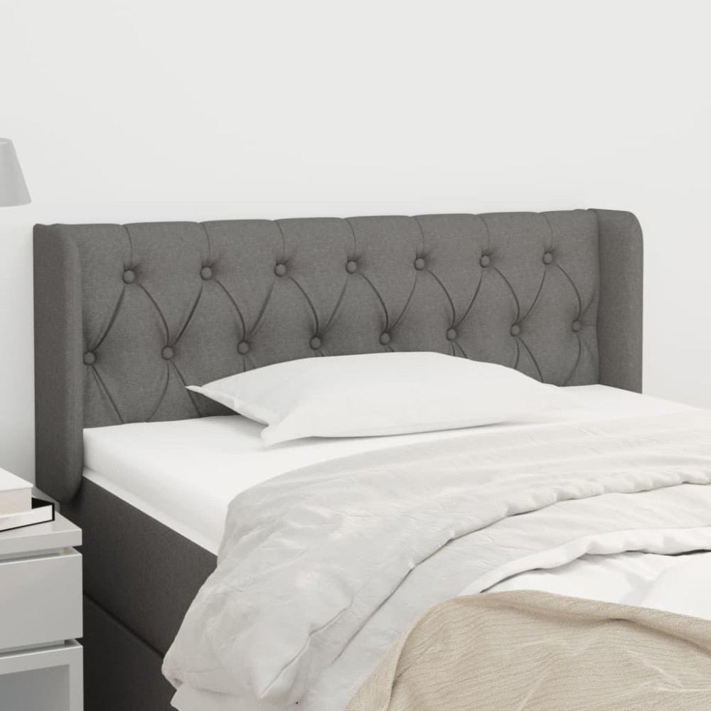 vidaXL Headboard with Ears Dark Gray 40.6