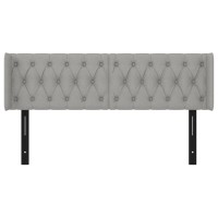 vidaXL Headboard with Ears Light Gray 57.9