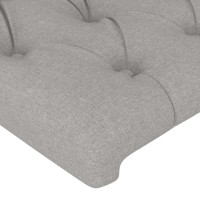 vidaXL Headboard with Ears Light Gray 72