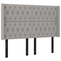 vidaXL Headboard with Ears Light Gray 57.9