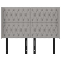 vidaXL Headboard with Ears Light Gray 57.9