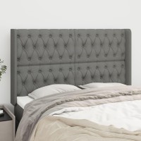 vidaXL Headboard with Ears Dark Gray 57.9