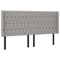 vidaXL Headboard with Ears Light Gray 64.2