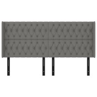 vidaXL Headboard with Ears Dark Gray 79.9