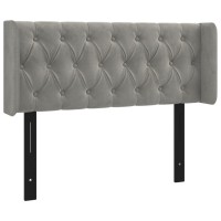 vidaXL Headboard with Ears Light Gray 40.6