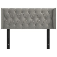 vidaXL Headboard with Ears Light Gray 40.6